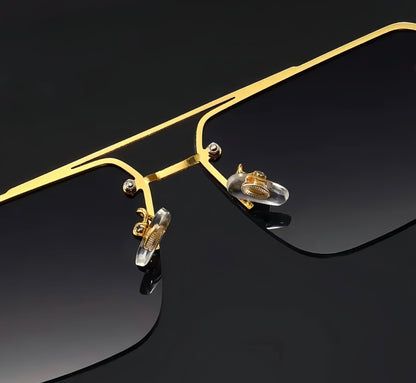 Cartier Wood Grain Pattern & Elegant Black PC Lenses. Sunglasses